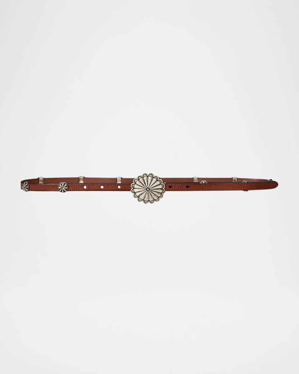 x T. Skies Vachetta Leather Belt